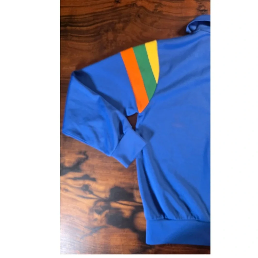 VINTAGE JIMMY CONNORS  RAINBOW STRIPE UNISEX 70'S ECLECTIC GRANDPA Y2K SKATER